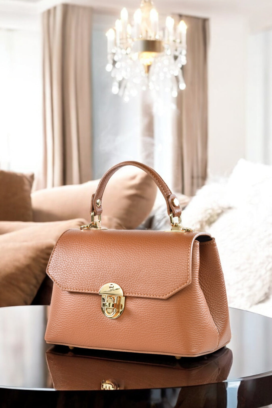 Sac Egle en cuir dollar Cuoio