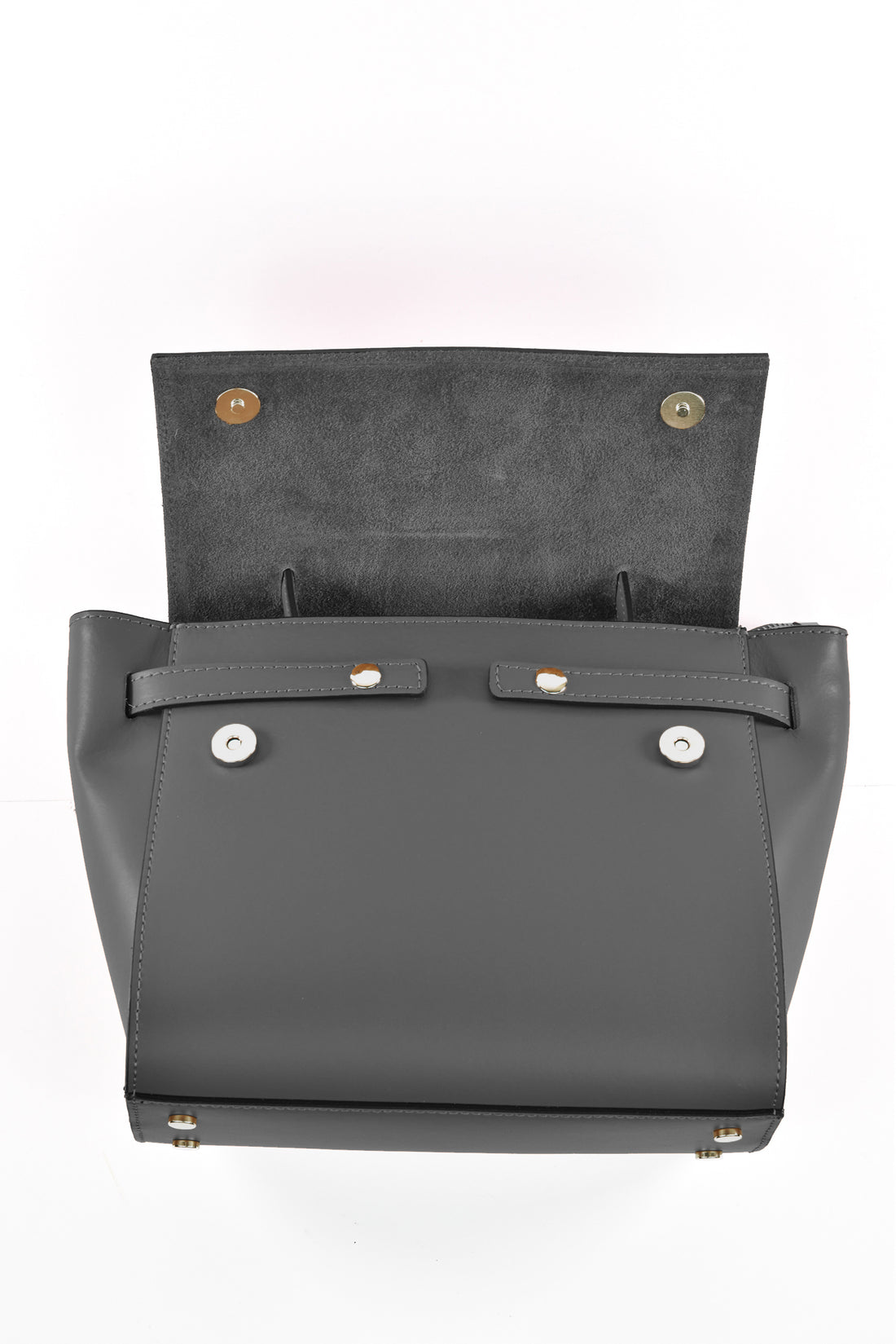 Miù bag in gray brushed leather