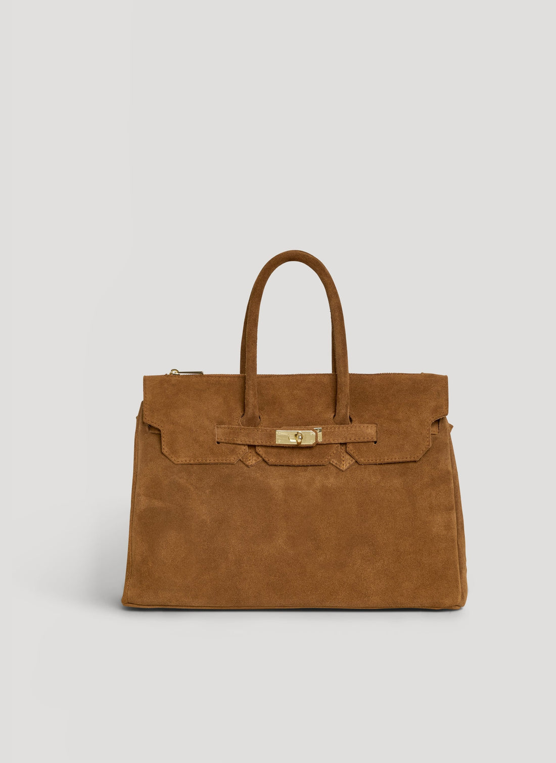 Borsa Elizabeth in Camoscio Cuoio - Voemièn