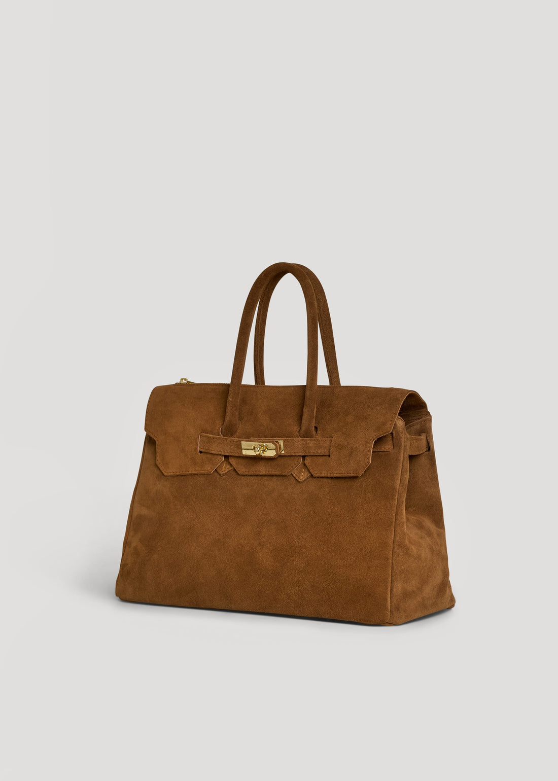 Borsa Elizabeth in Camoscio Cuoio - Voemièn