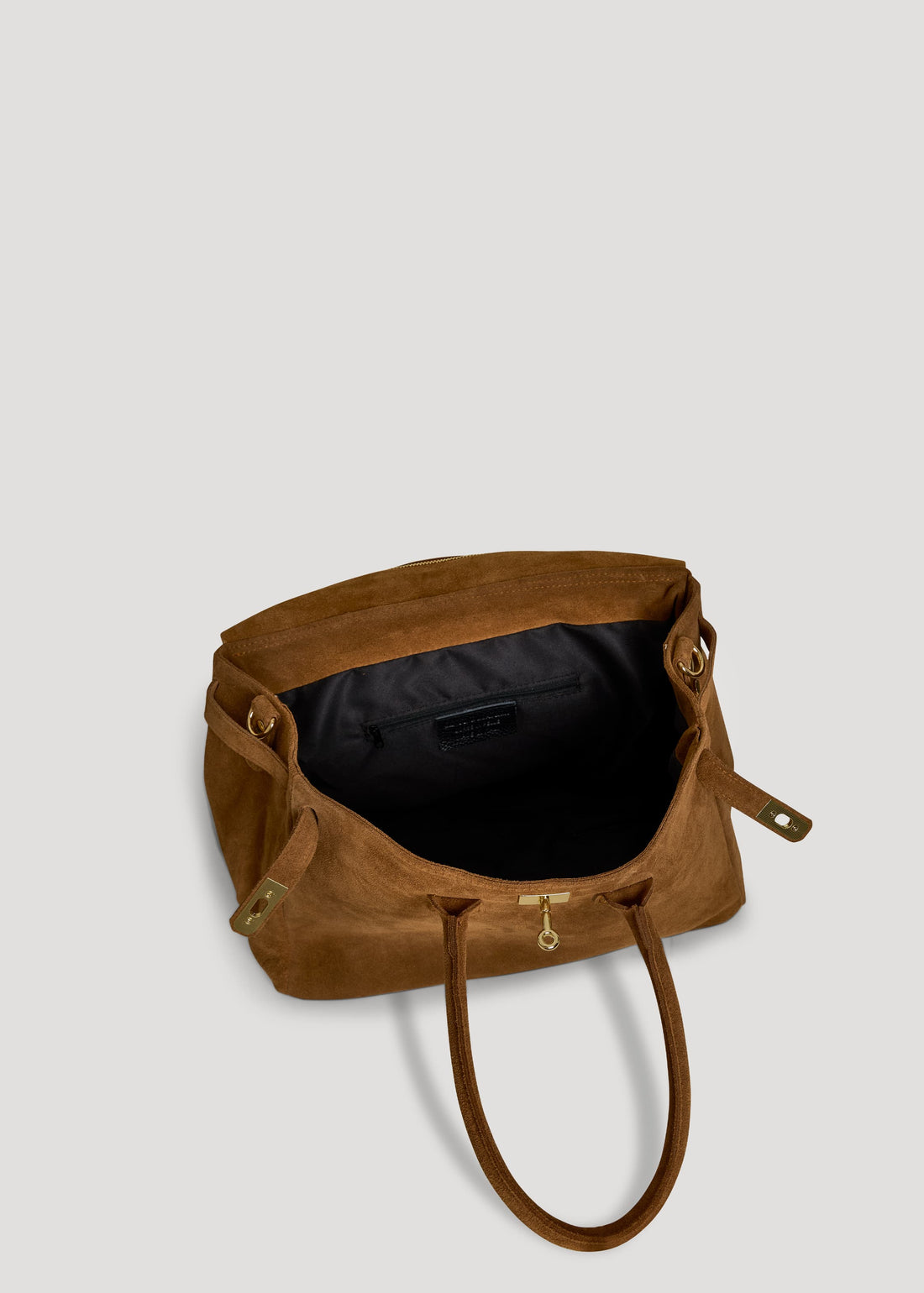 Borsa Elizabeth in Camoscio Cuoio - Voemièn