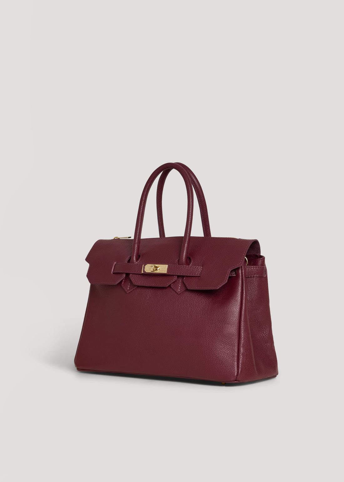 Borsa Elizabeth in Pelle Togo Borgogna - Voemièn