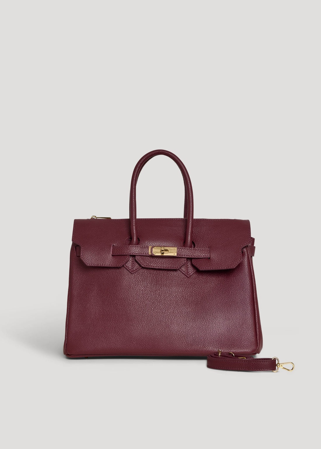 Borsa Elizabeth in Pelle Togo Borgogna - Voemièn