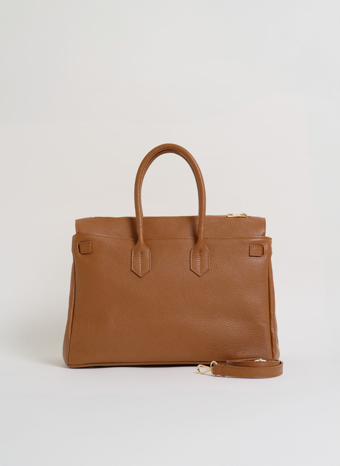 Borsa Elizabeth in Pelle Togo Cuoio - Voemièn