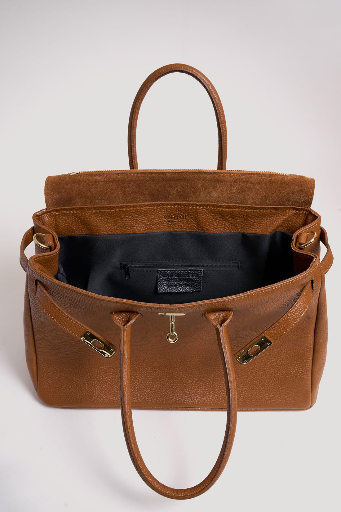 Borsa Elizabeth in Pelle Togo Cuoio - Voemièn