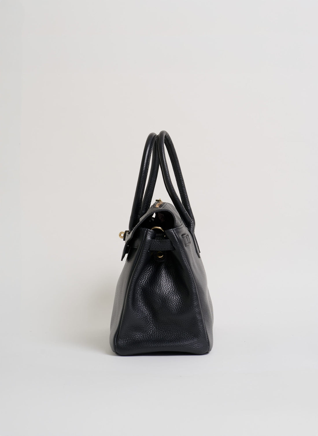 Borsa Elizabeth in Pelle Togo Nera - Voemièn