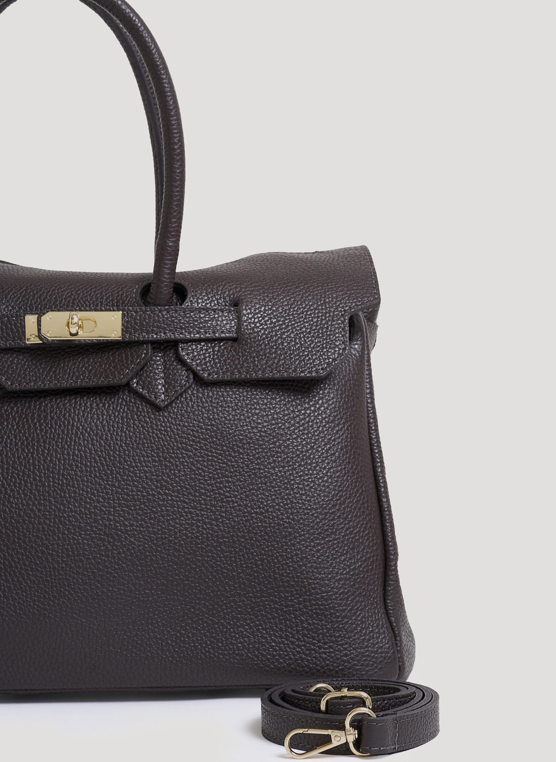 Borsa Elizabeth in Pelle Togo Testa di Moro - Voemièn