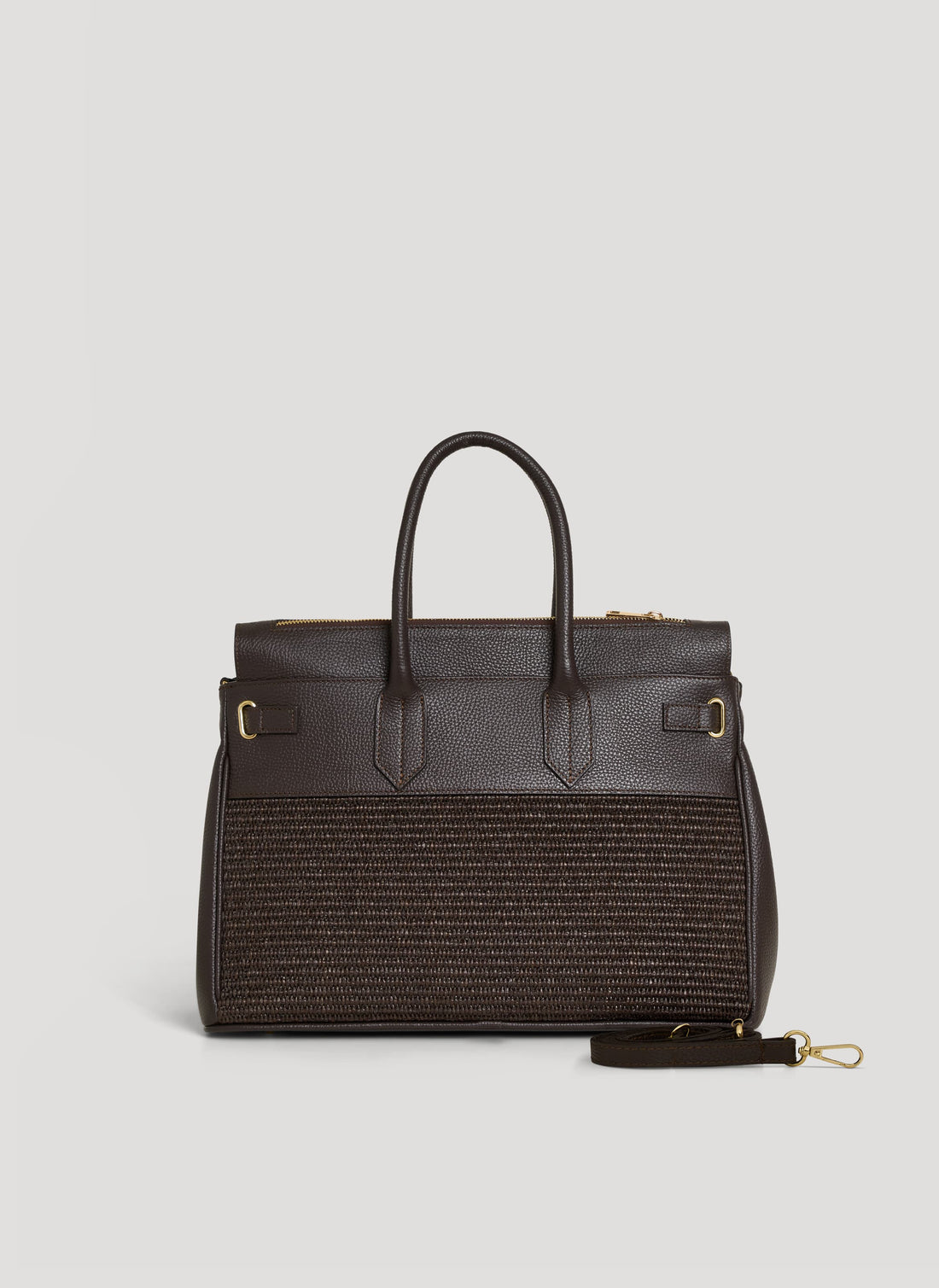 Borsa Elizabeth in Pelle e Rafia Limited Edition Testa di Moro - Voemièn