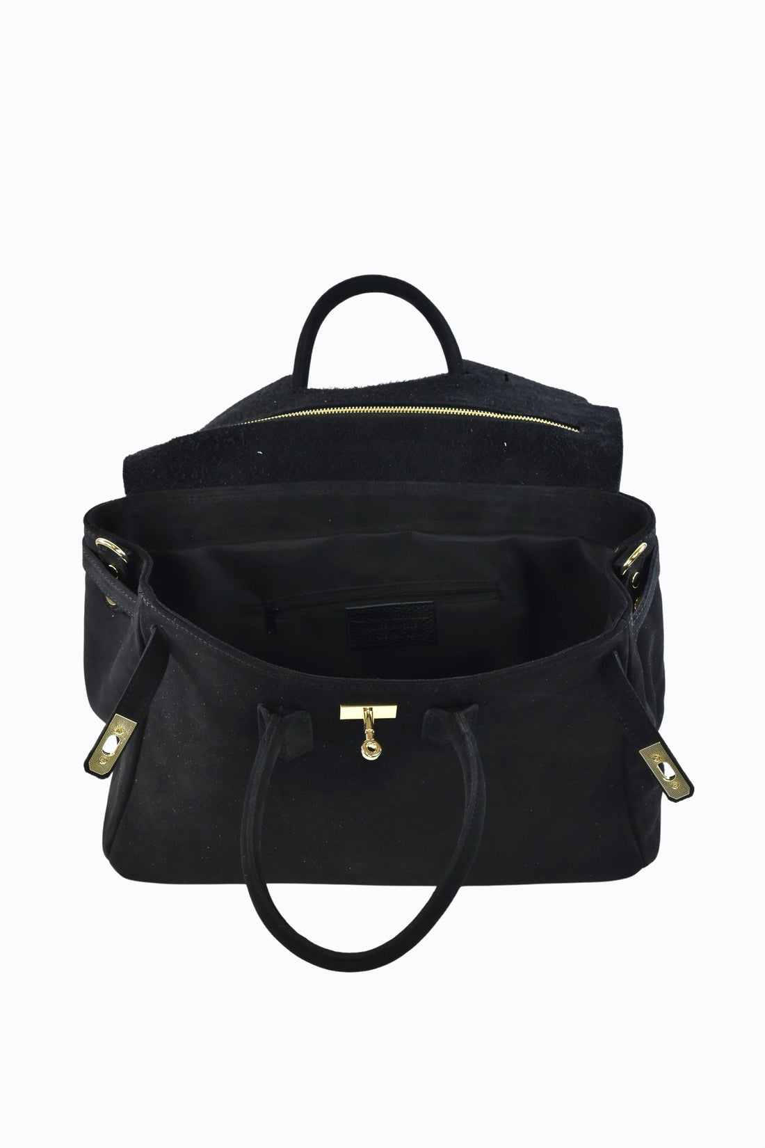 Borsa Elizabeth in Camoscio Nero