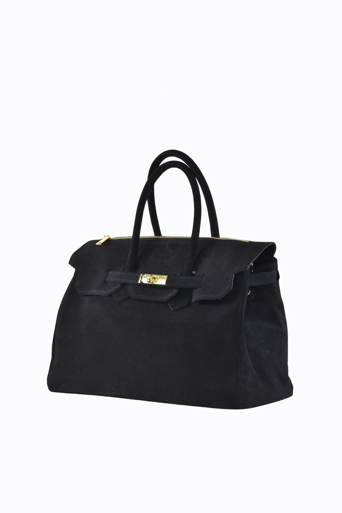 Borsa Elizabeth in Camoscio Nero