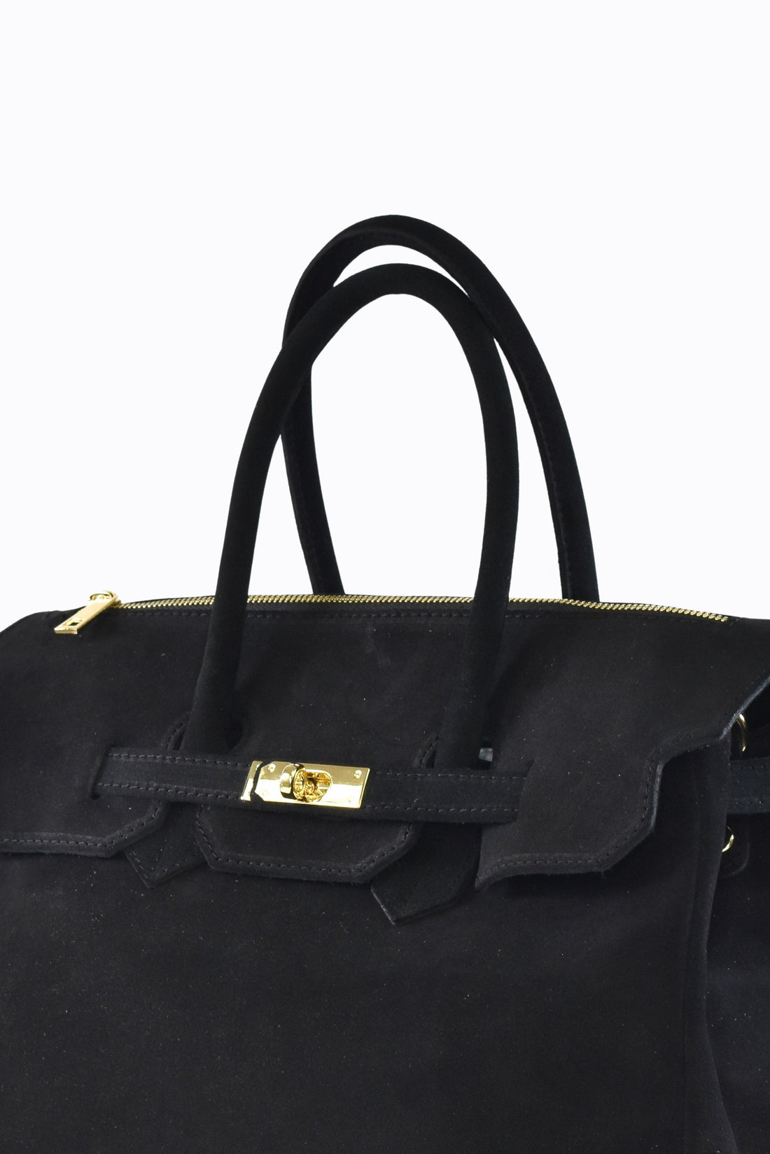 Borsa Elizabeth in Camoscio Nero