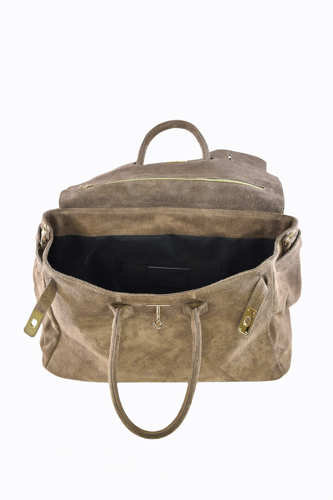 Borsa Elizabeth in Camoscio Taupe