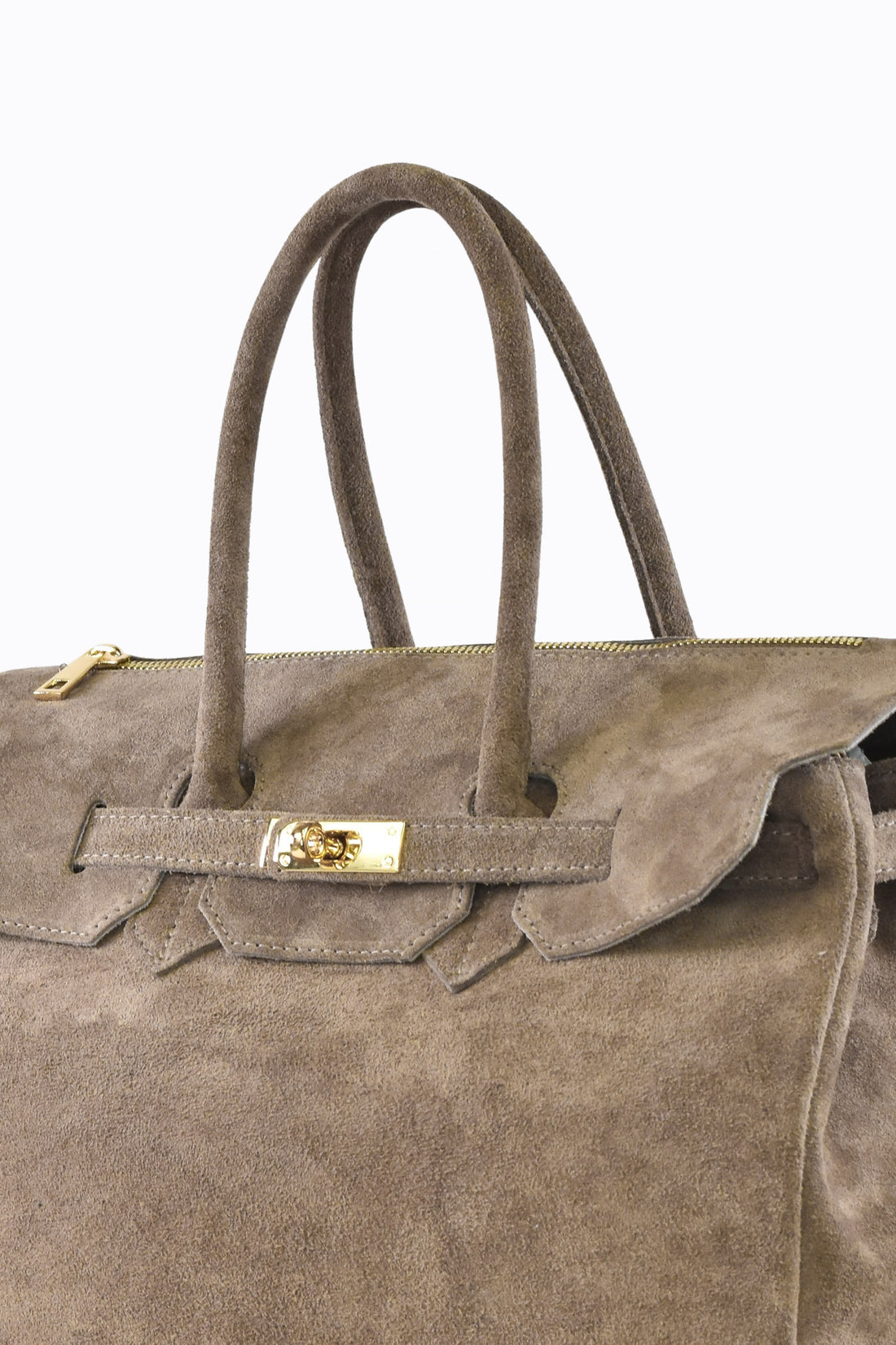 Borsa Elizabeth in Camoscio Taupe