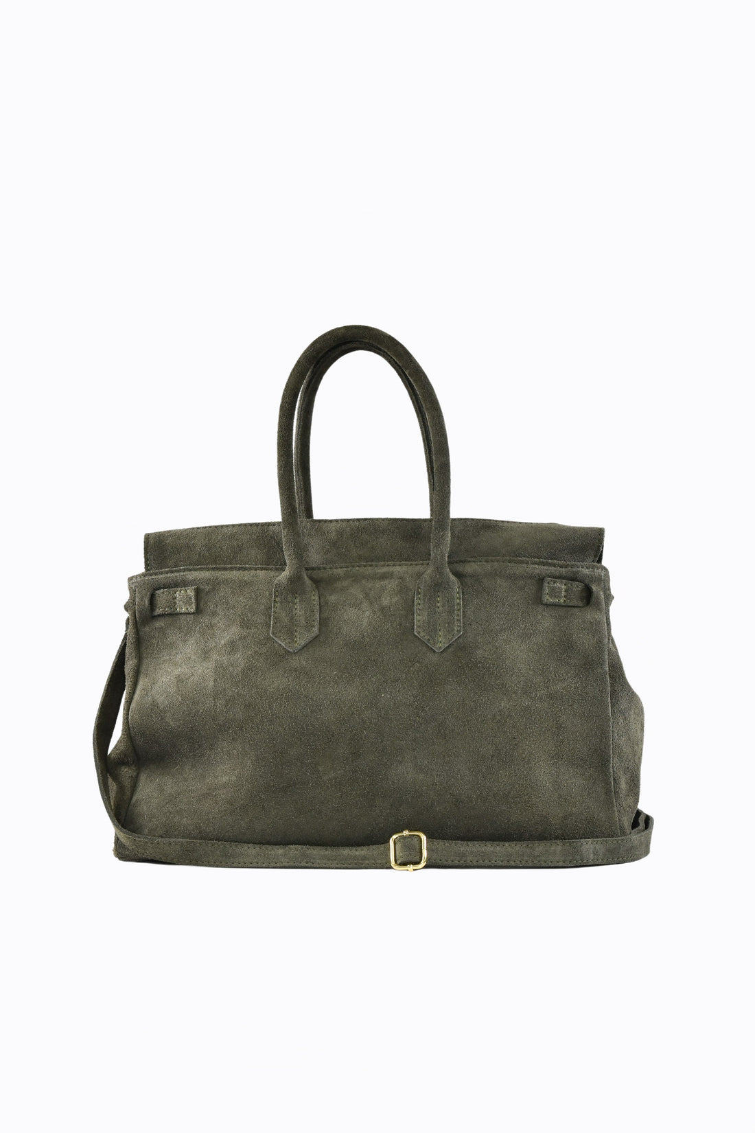 Borsa Elizabeth in Camoscio Verde Militare