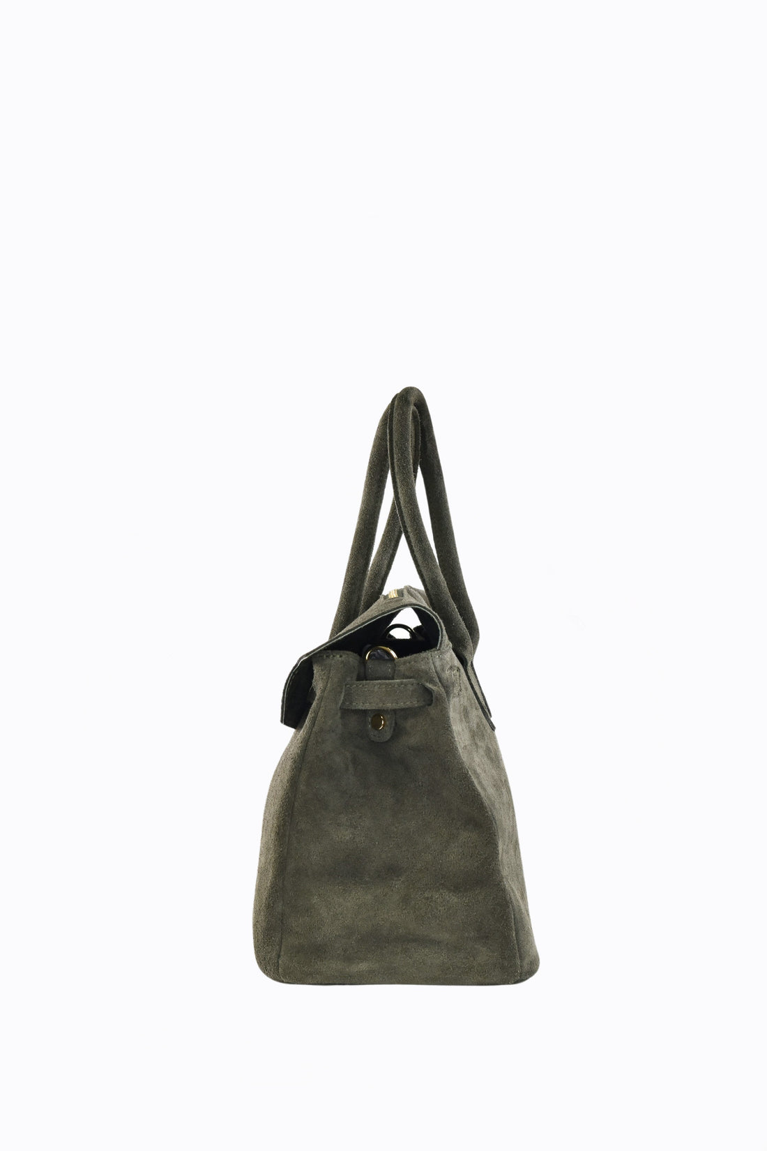 Borsa Elizabeth in Camoscio Verde Militare