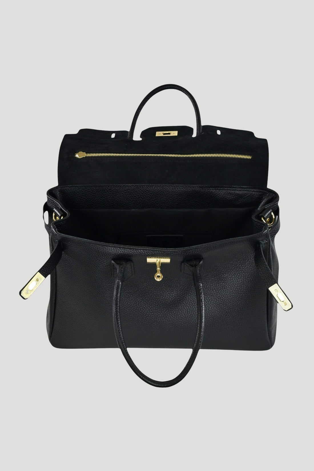 Borsa Elizabeth in Pelle Togo Nera