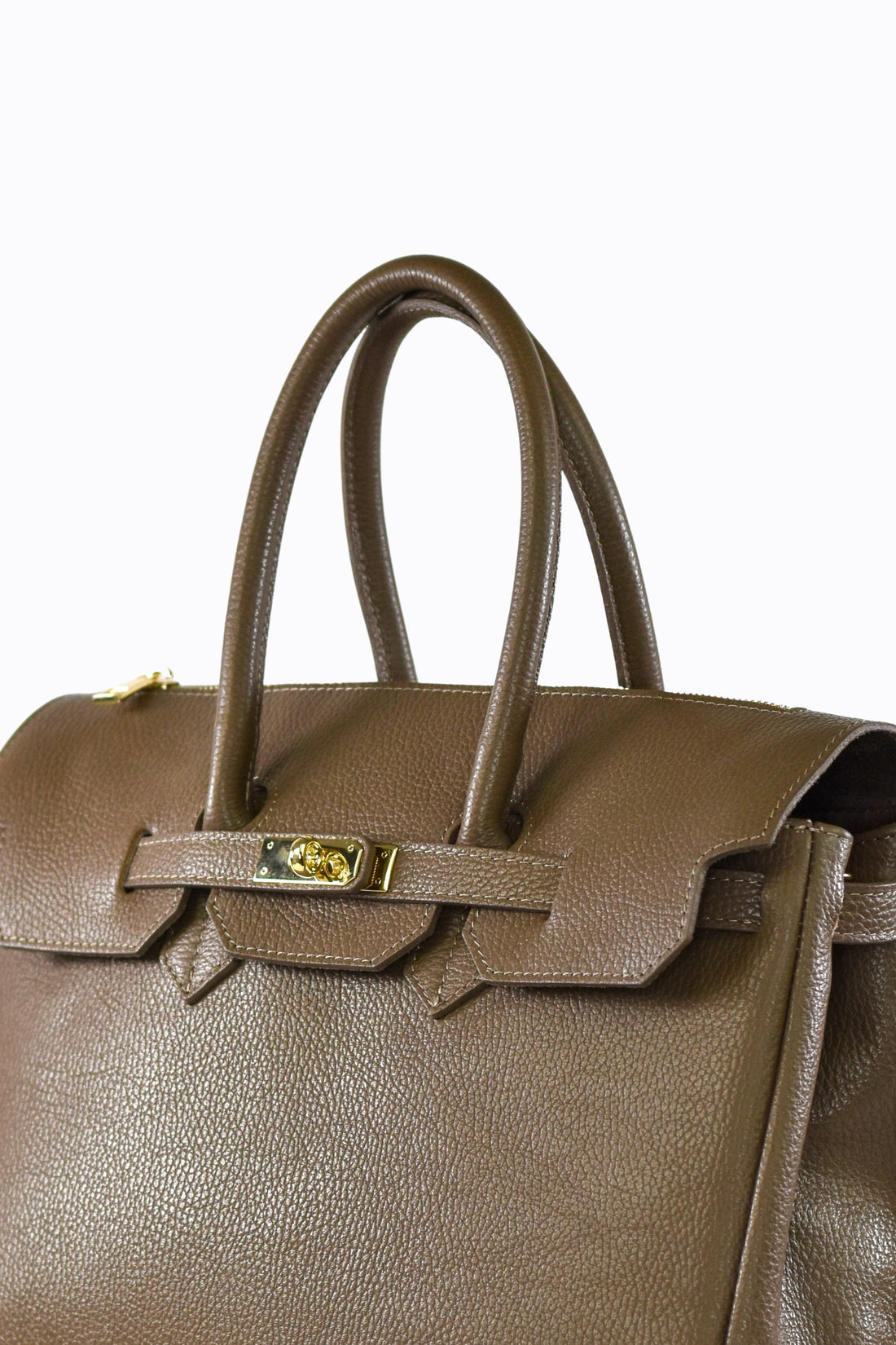 Borsa Elizabeth in Pelle Togo Taupe