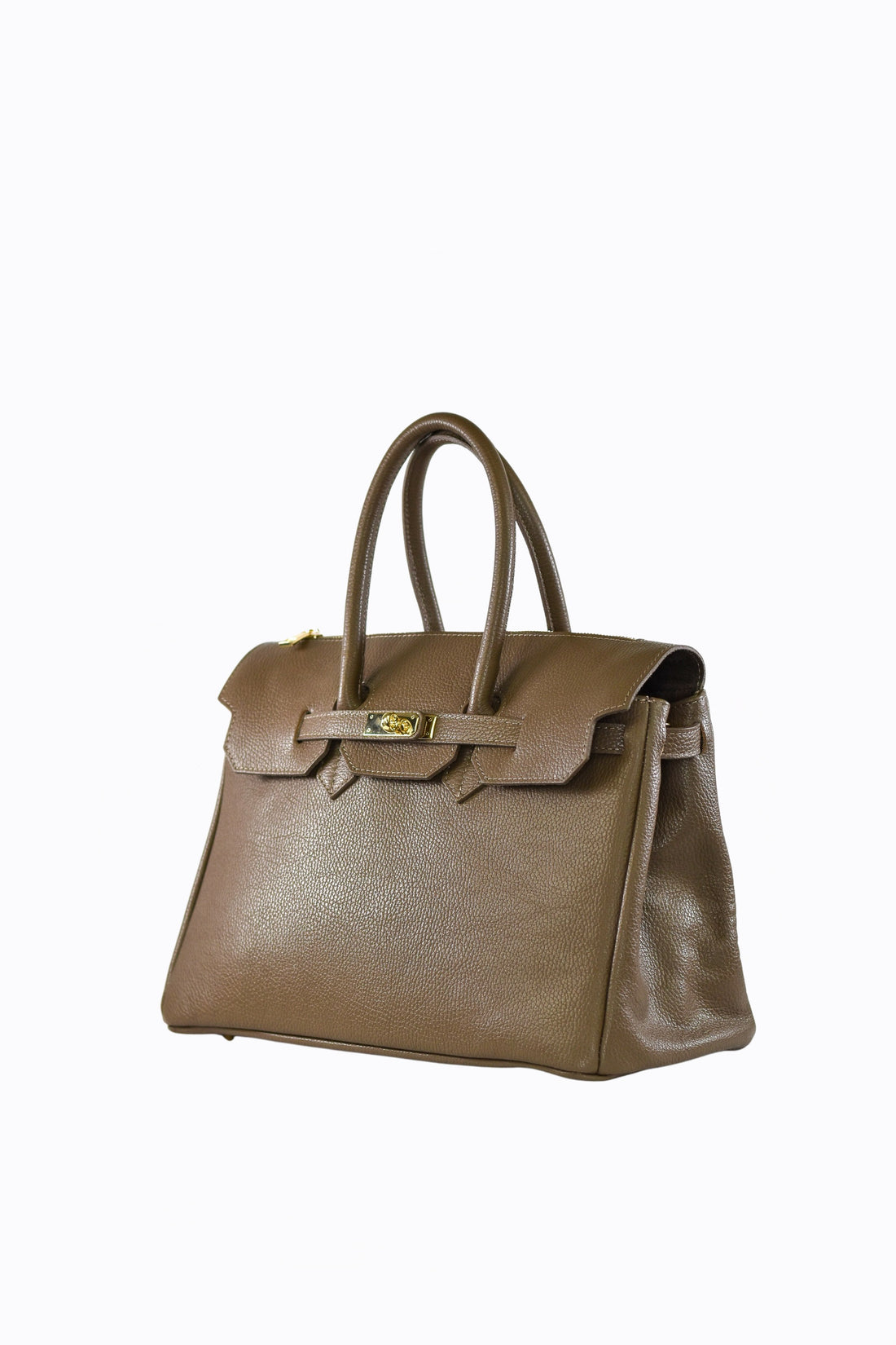 Borsa Elizabeth in Pelle Togo Taupe