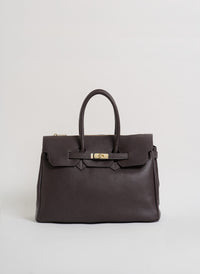 Borsa Elizabeth in Pelle Togo Testa di Moro