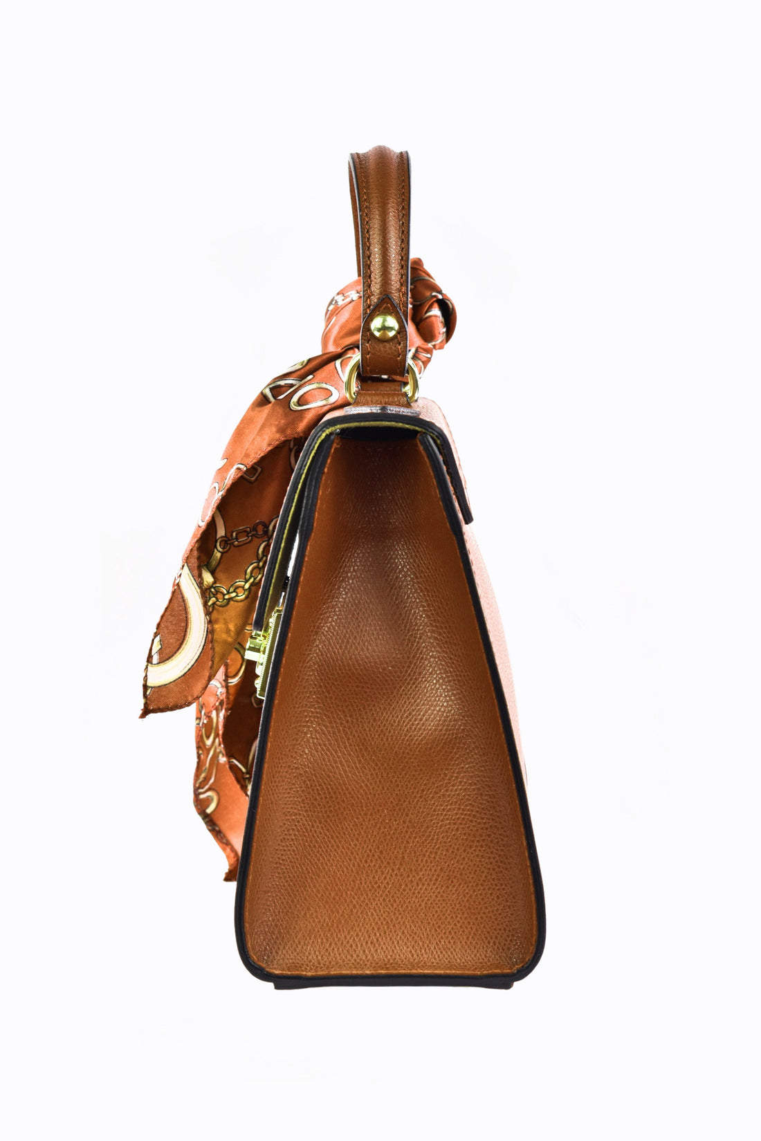 Marigold bag in Cuoio saffiano leather
