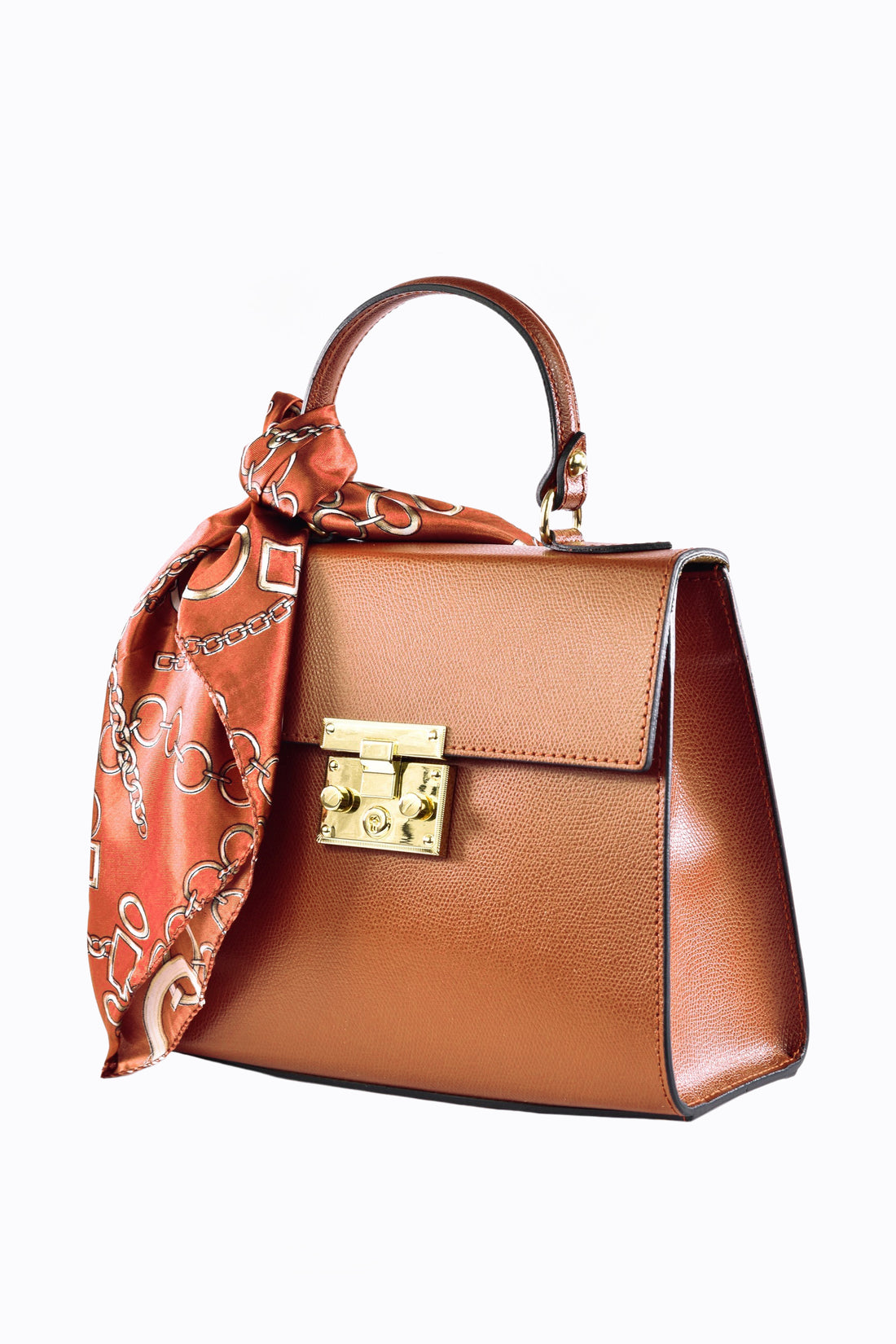 Marigold bag in Cuoio saffiano leather