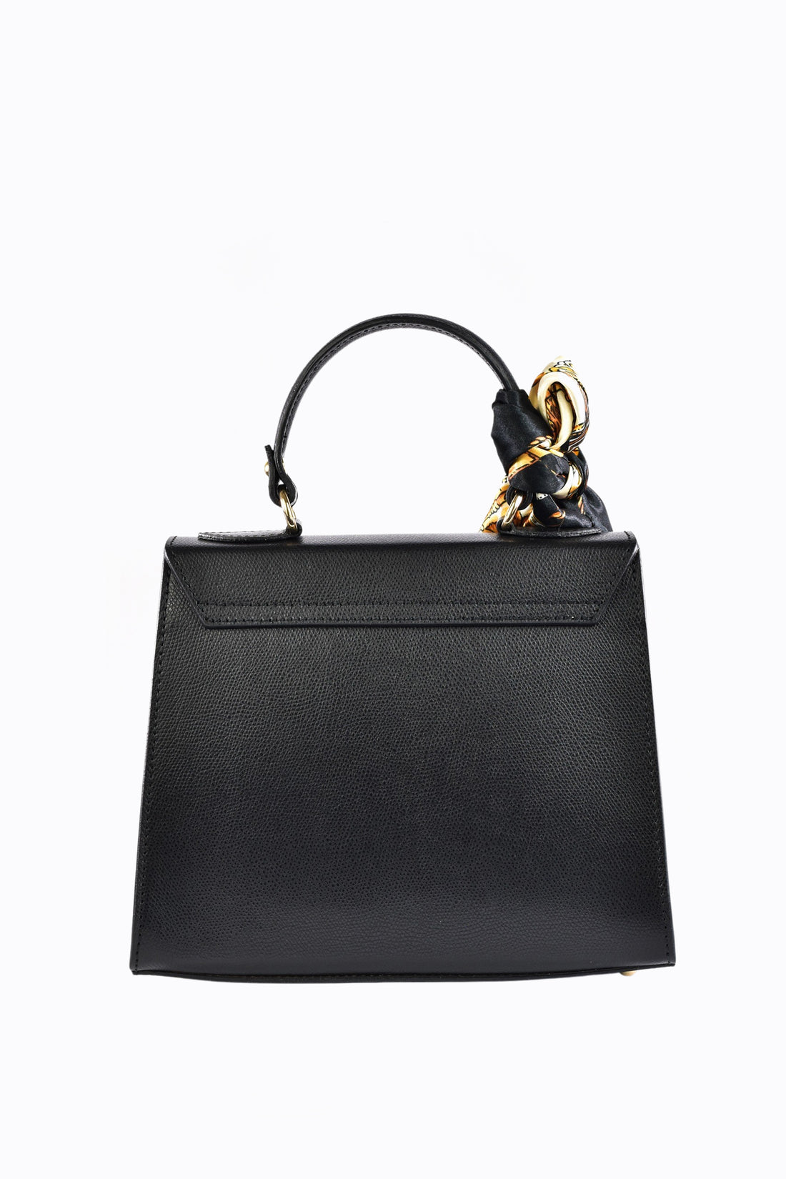 Marigold bag in black saffiano leather