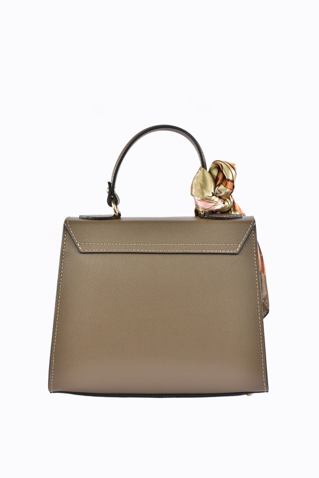 Marigold bag in Taupe saffiano leather