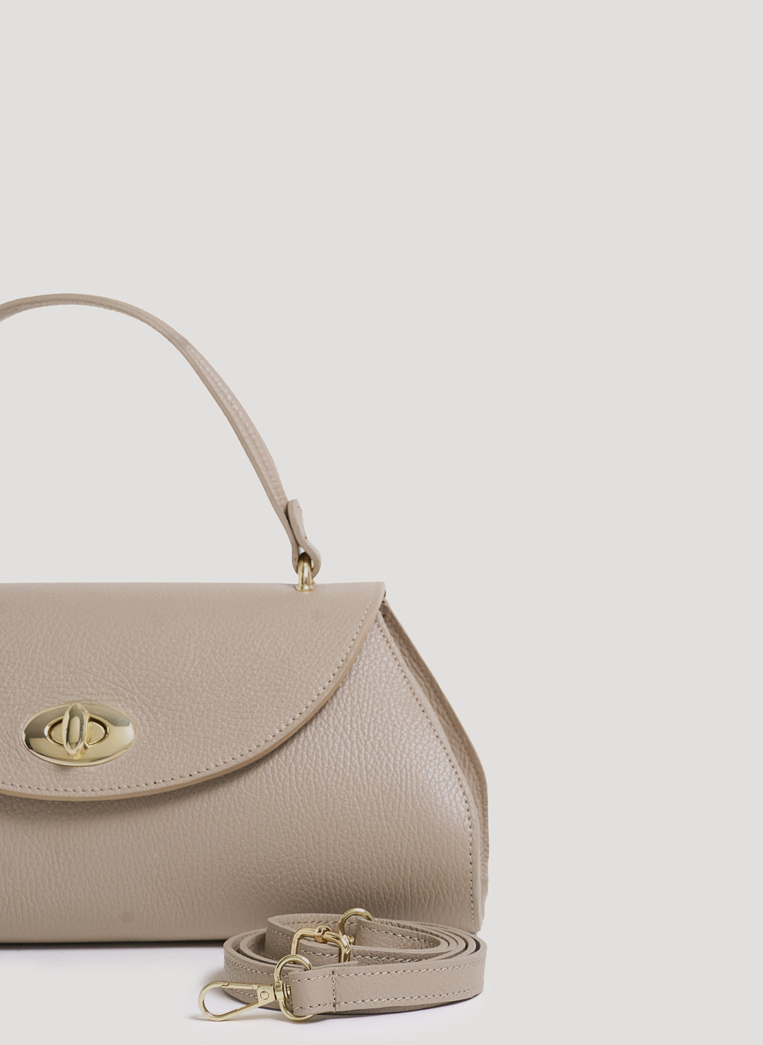 Beige dollar leather Egle bag