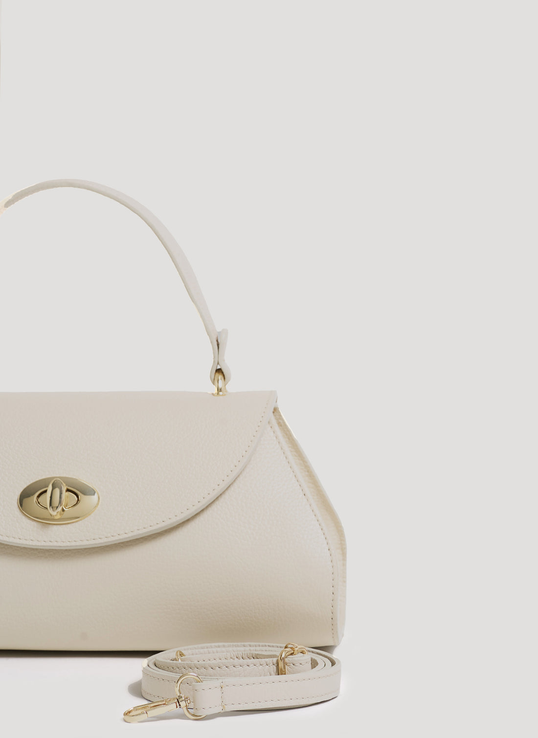 Borsa Florence in pelle Togo Beige