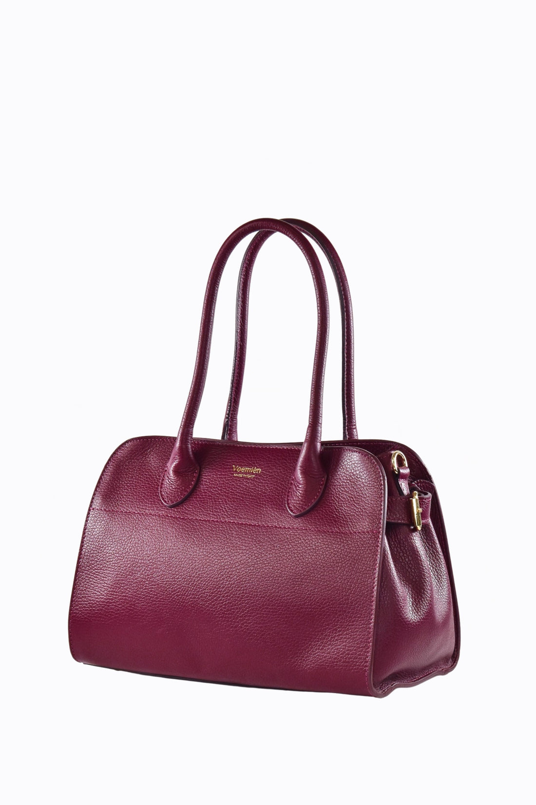 Borsa Genevieve in pelle Dollaro Borgogna