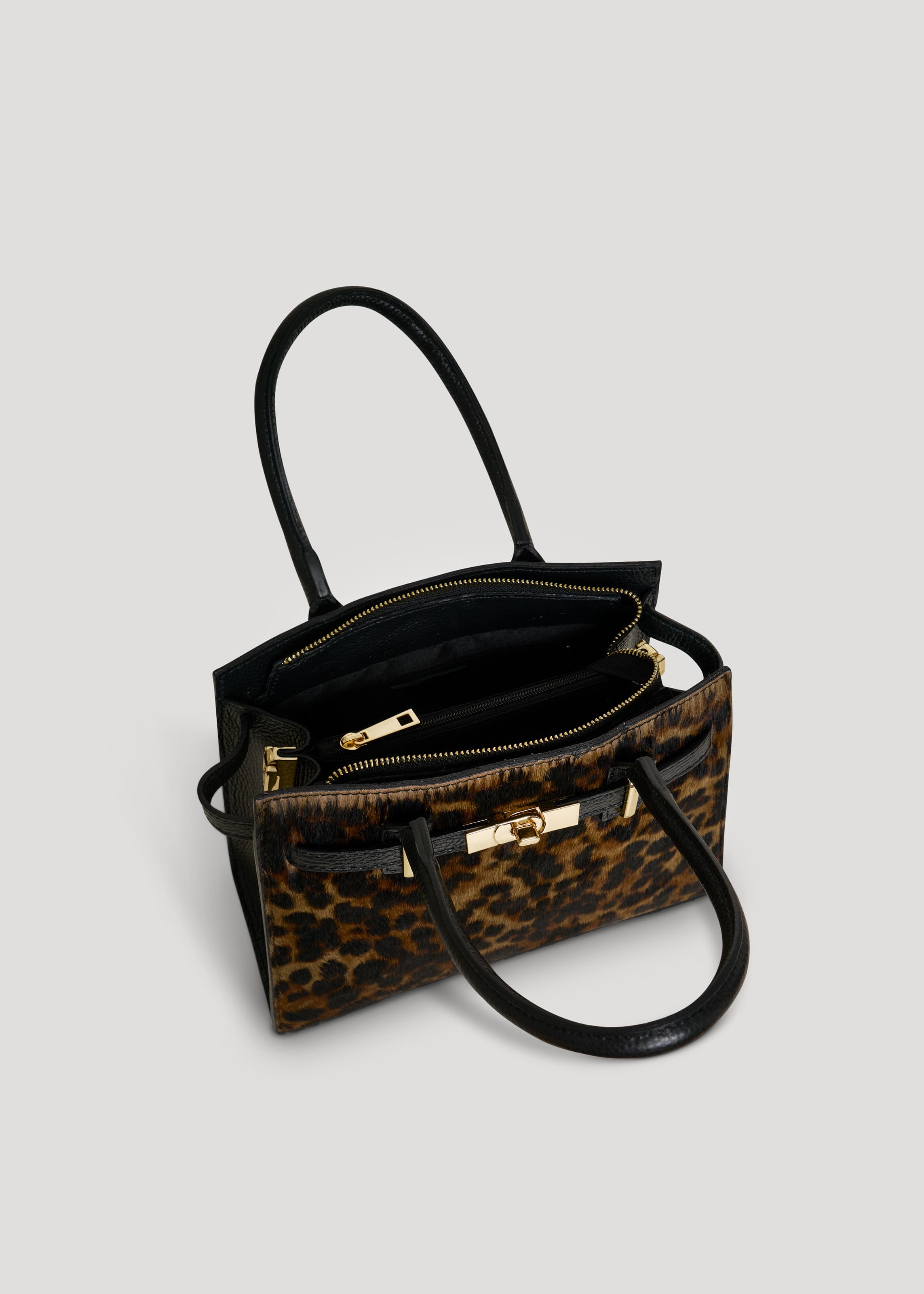 Borsa Grace Limited Edition in Pelle Calf Hair Leopardata - Voemièn