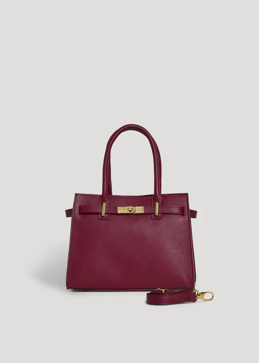 Borsa Grace in pelle Togo Borgogna - Voemièn