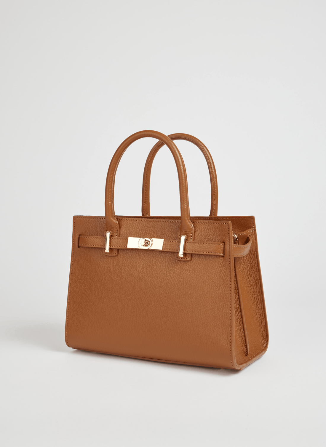 Borsa Grace in pelle Togo Cuoio - Voemièn