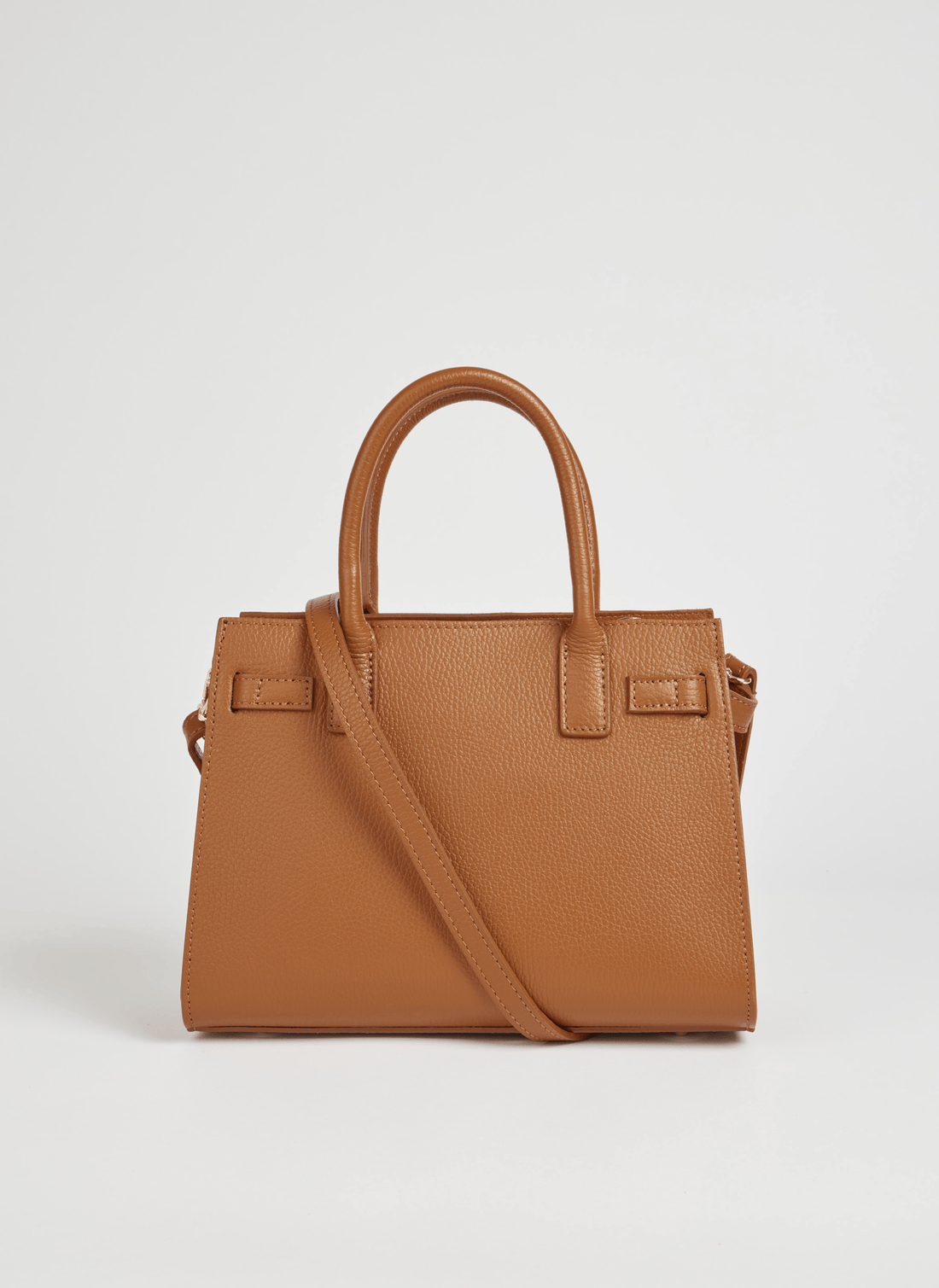 Borsa Grace in pelle Togo Cuoio - Voemièn