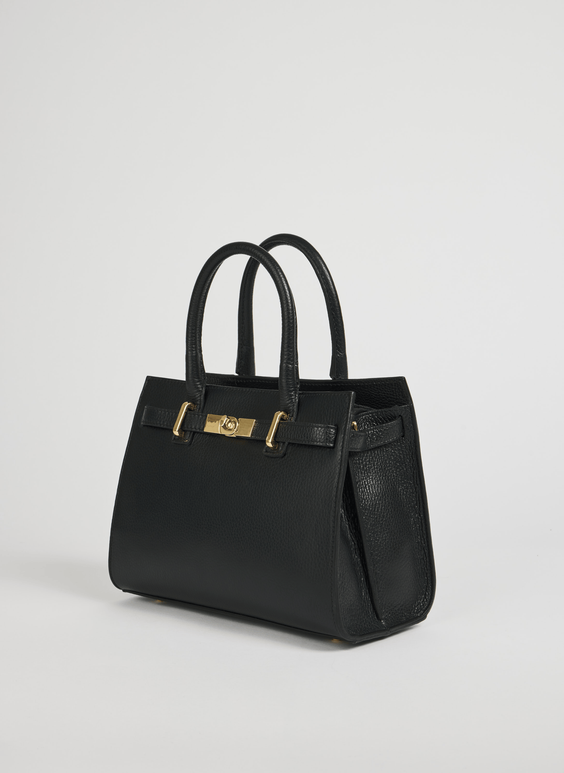 Borsa Grace in pelle Togo Nera - Voemièn