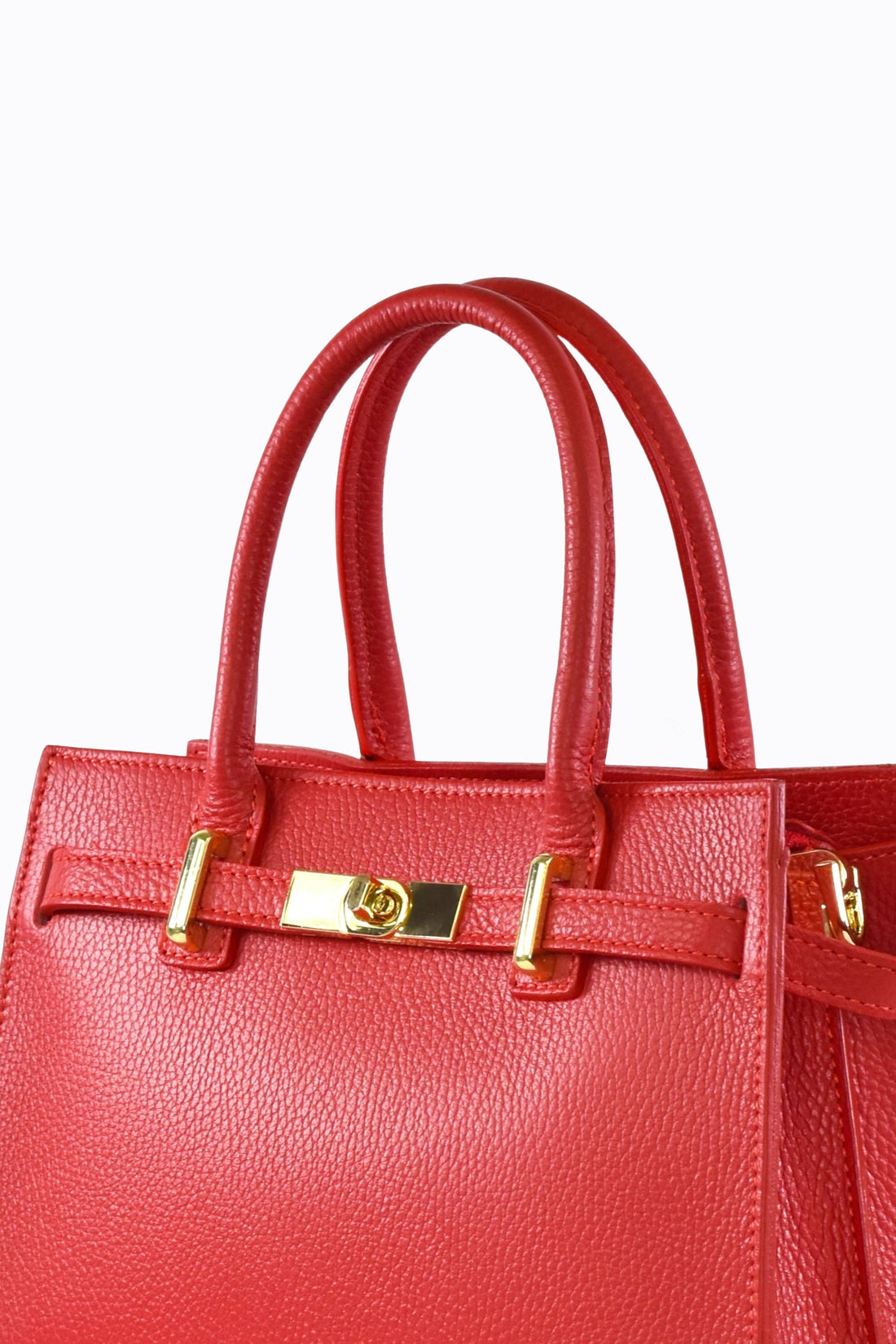 Borsa Grace in pelle Togo Rosso