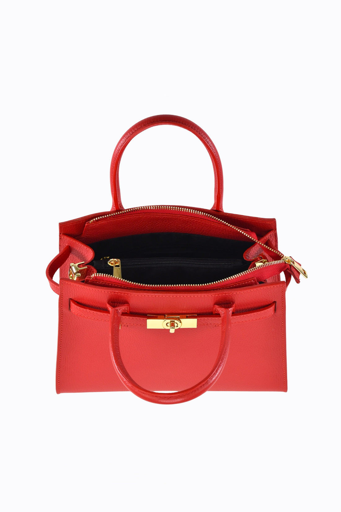 Borsa Grace in pelle Togo Rosso