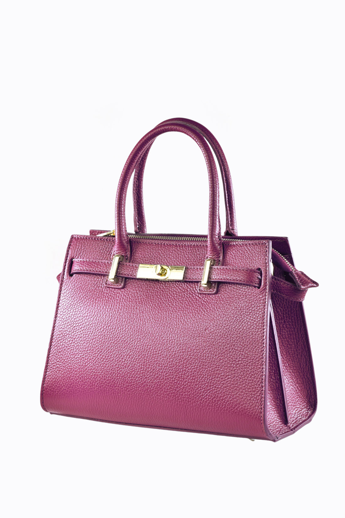 Grace bag in Plum Dollar leather