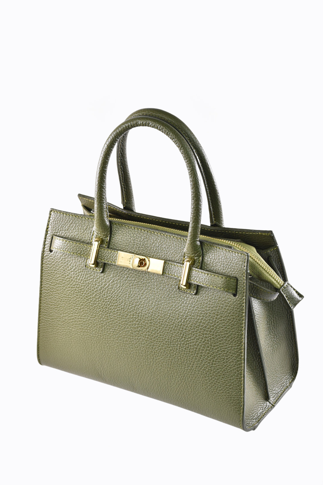 Grace bag in Olive Green Dollar leather