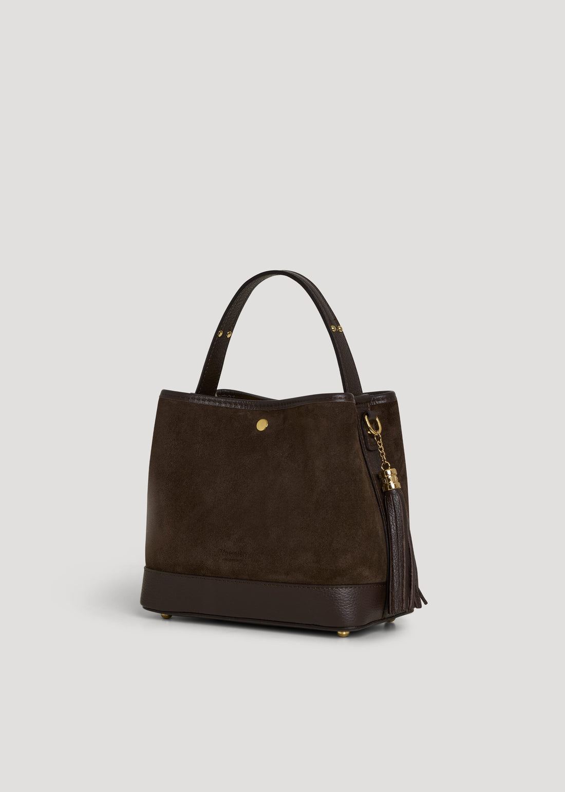 Borsa Kendy in Camoscio e Pelle Testa di Moro - Voemièn