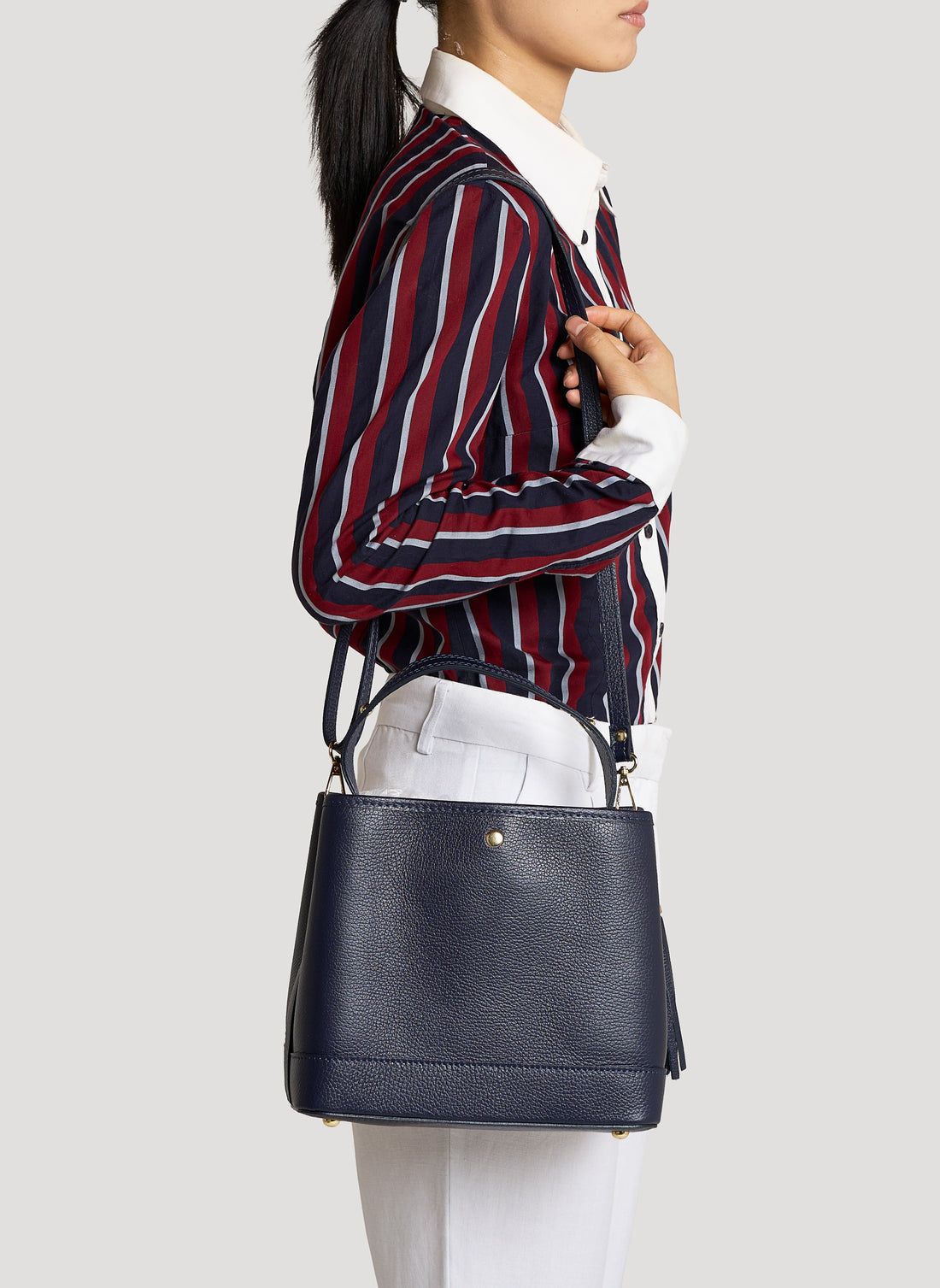 Kendy bag in Light Blue Dollar leather