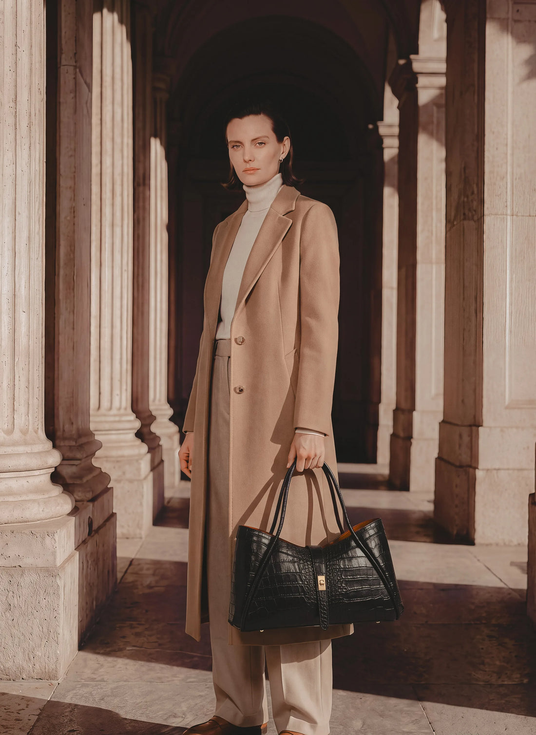 Borsa Mayfair Limited Edition in Pelle Coco Nera