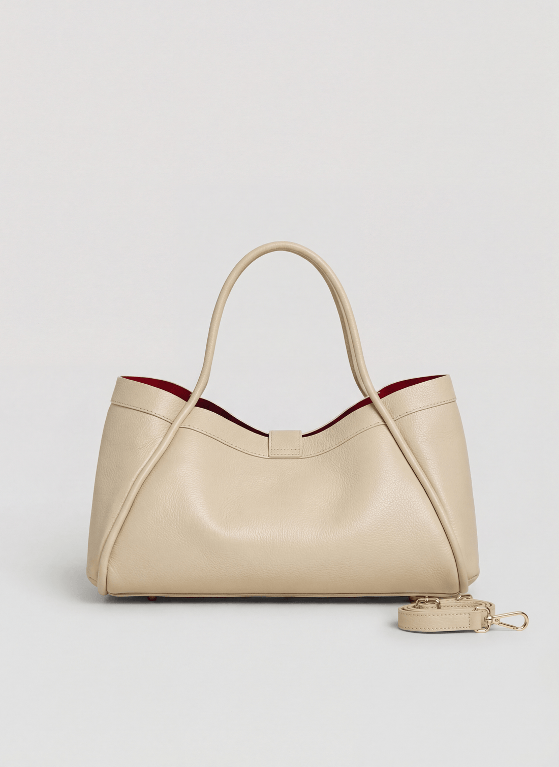 Borsa Mayfair in Pelle Togo Beige - Voemièn