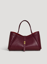 Borsa Mayfair in Pelle Togo Borgogna