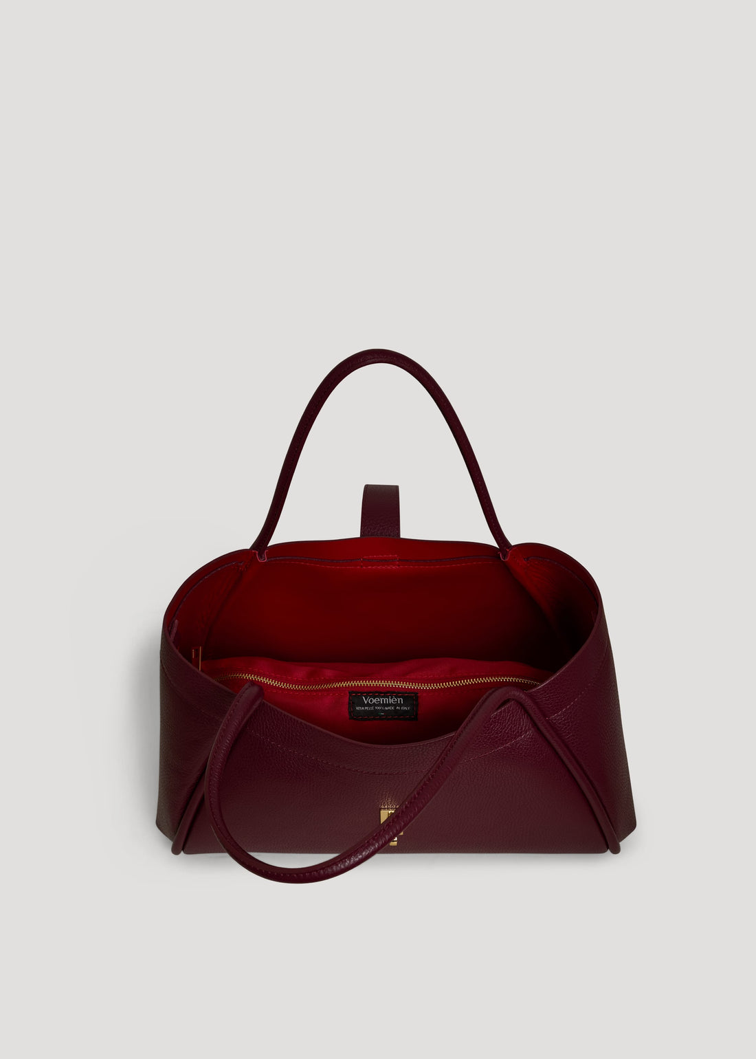 Borsa Mayfair in Pelle Togo Borgogna - Voemièn
