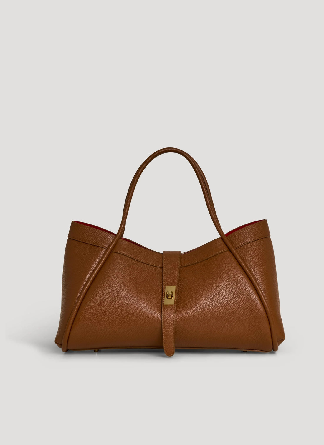 Borsa Mayfair in Pelle Togo Cuoio - Voemièn