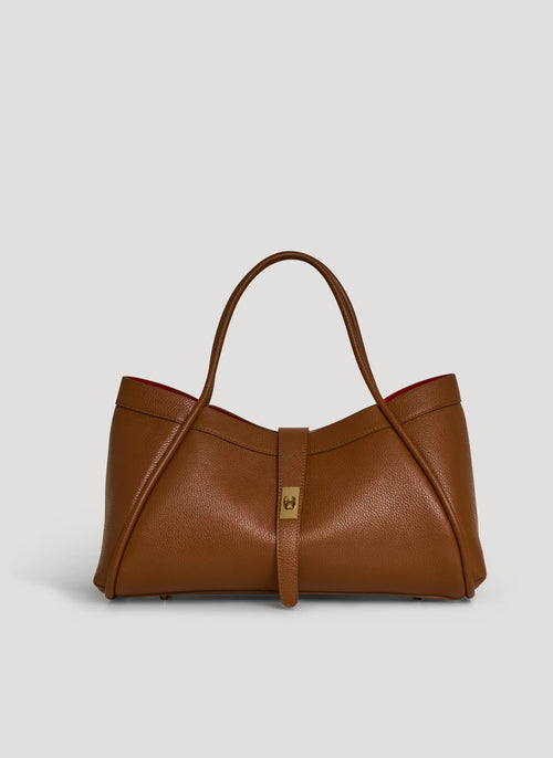 Borsa Mayfair in Pelle Togo Cuoio
