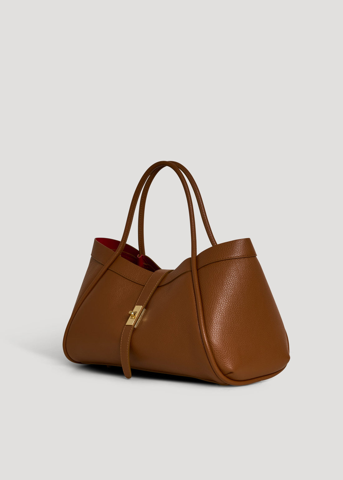 Borsa Mayfair in Pelle Togo Cuoio - Voemièn