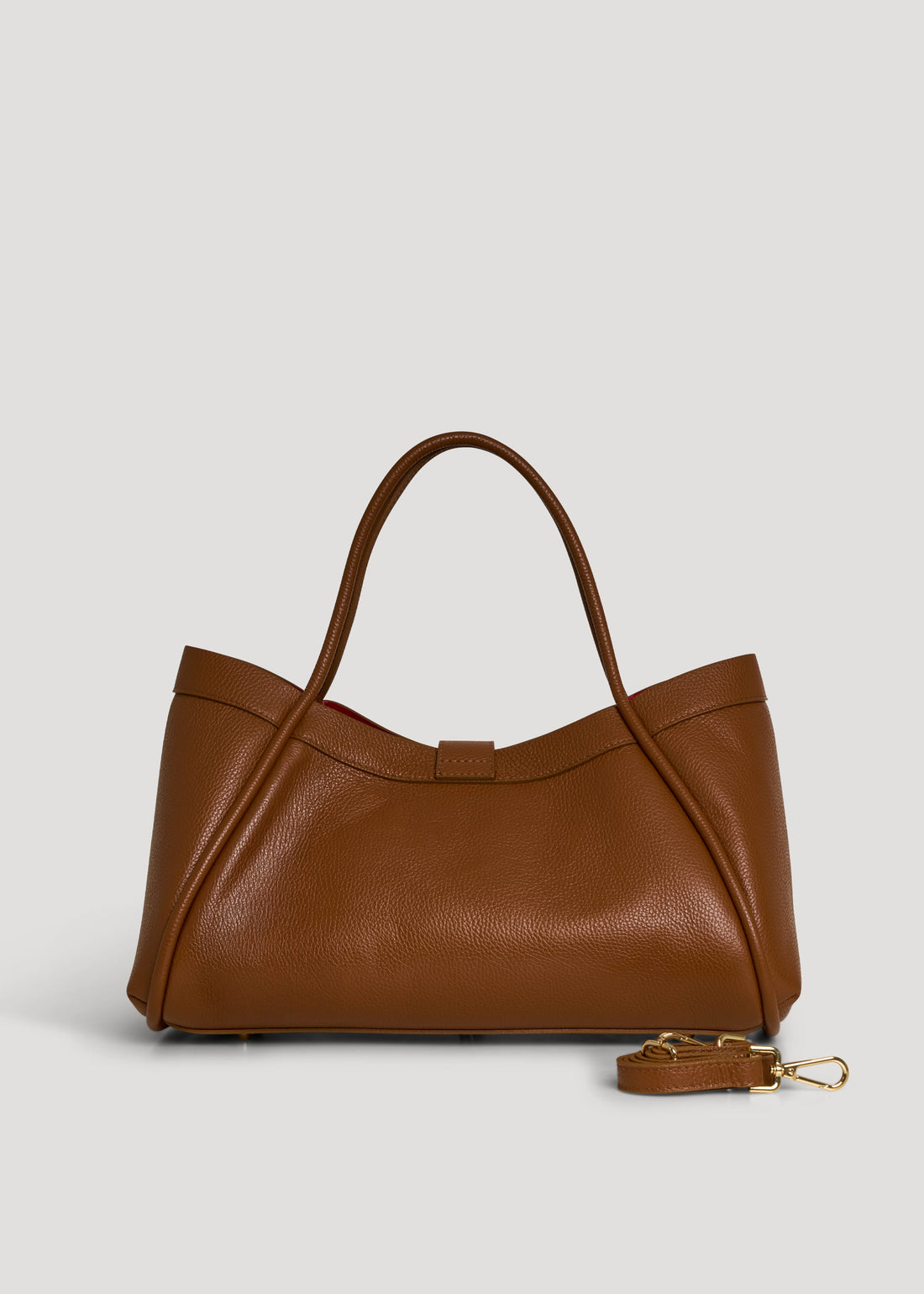 Borsa Mayfair in Pelle Togo Cuoio - Voemièn