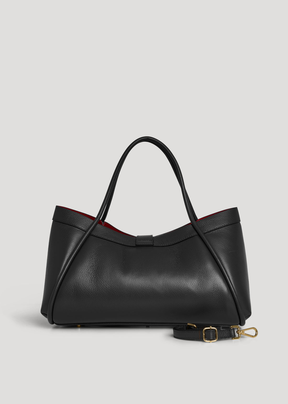 Borsa Mayfair in Pelle Togo Nera - Voemièn